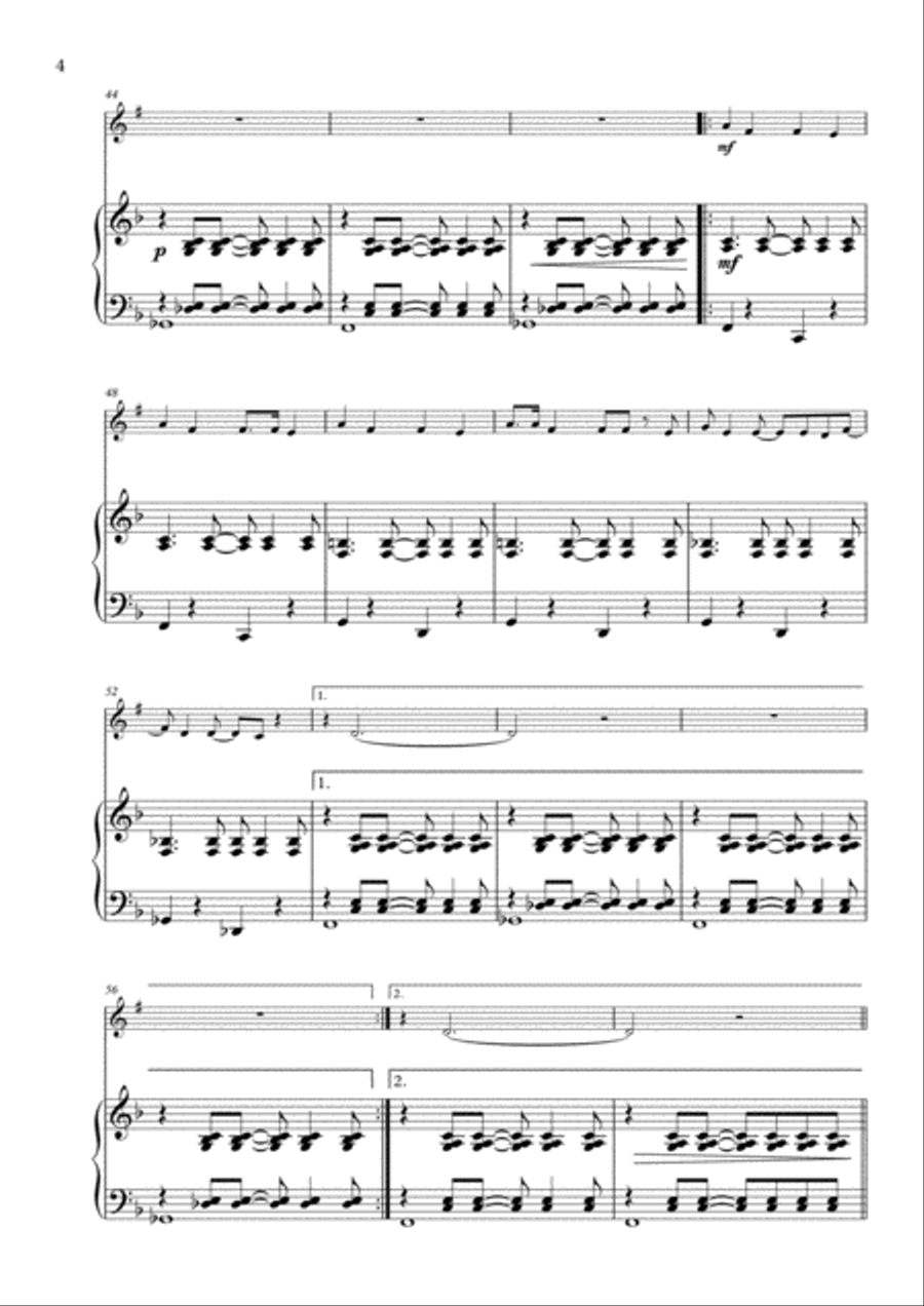The Girl From Ipanema (Garota De Ipanema) Small Ensemble scores gallery preview page 4