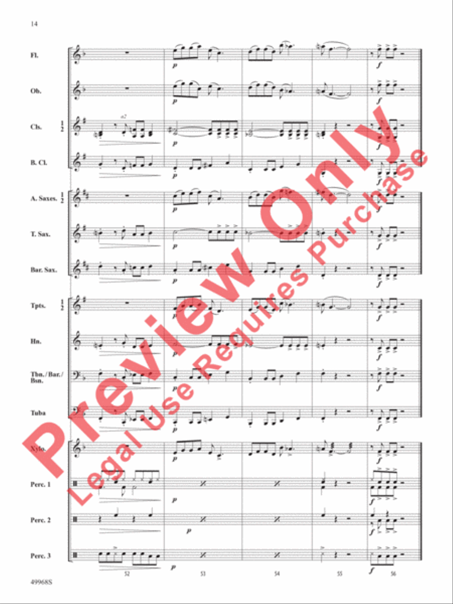 Funky Penguins Funky Penguins Concert Band scores gallery preview page 15