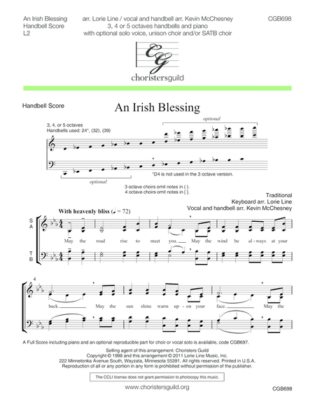 An Irish Blessing - HB Score image number null