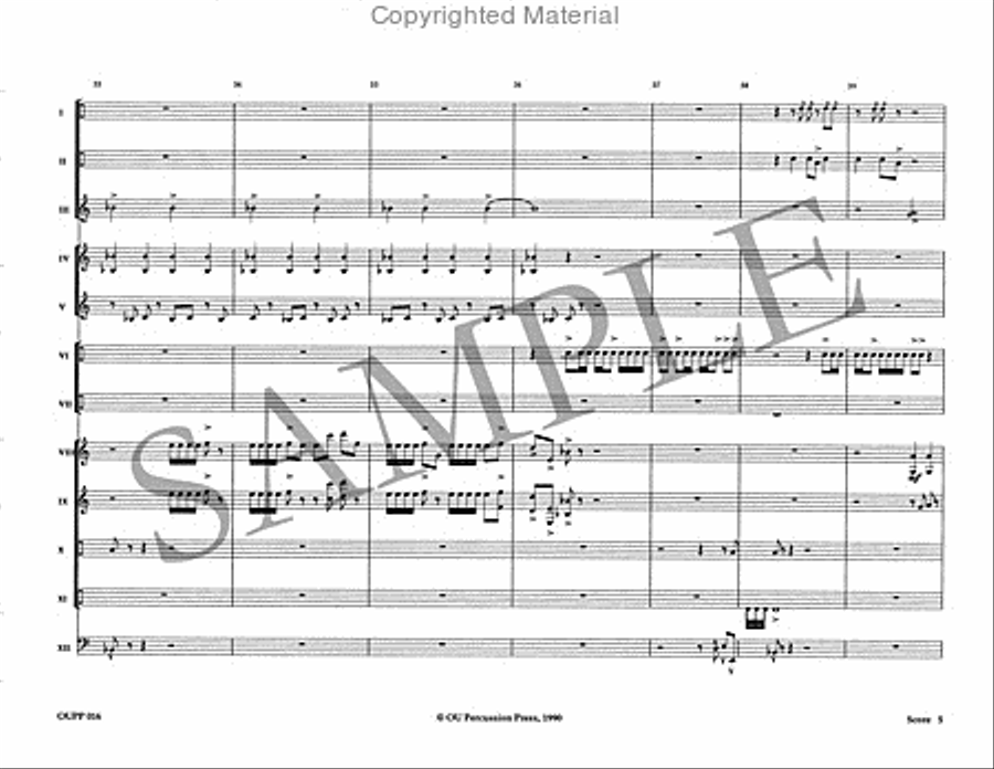 The Phantom Dances Percussion Ensemble scores gallery preview page 6