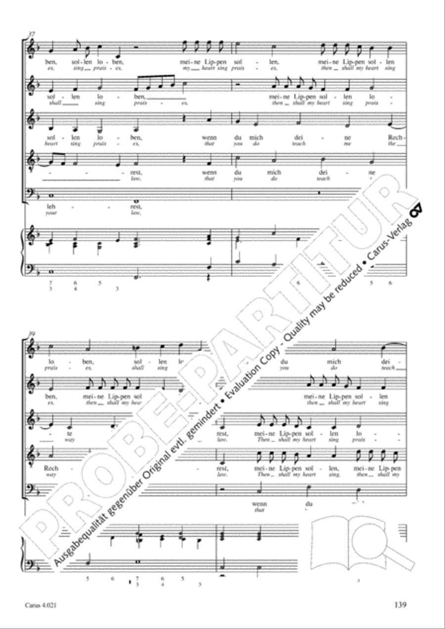 Schein: Israelsbrunnlein. Fontana d'Israel. Complete edition Choir scores gallery preview page 146