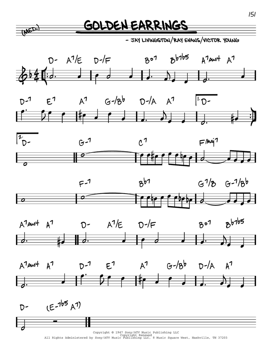 Golden Earrings Golden Earrings Piano scores gallery preview page 1