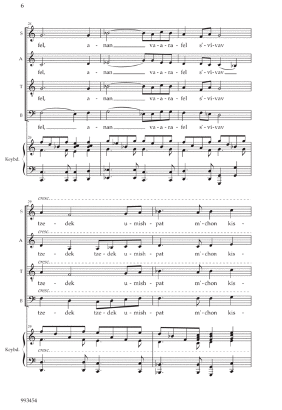 Adonai Malach Satb, Solo, Keyboard Sacred Chroal 4-Part scores gallery preview page 4
