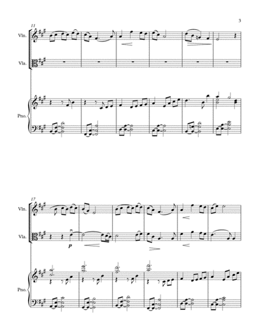 Benedictus (Violin, Viola and piano) image number null