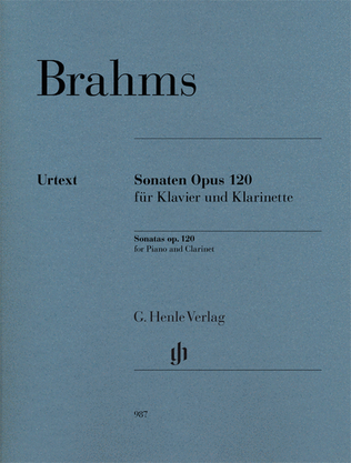 Book cover for Clarinet Sonatas Op. 120