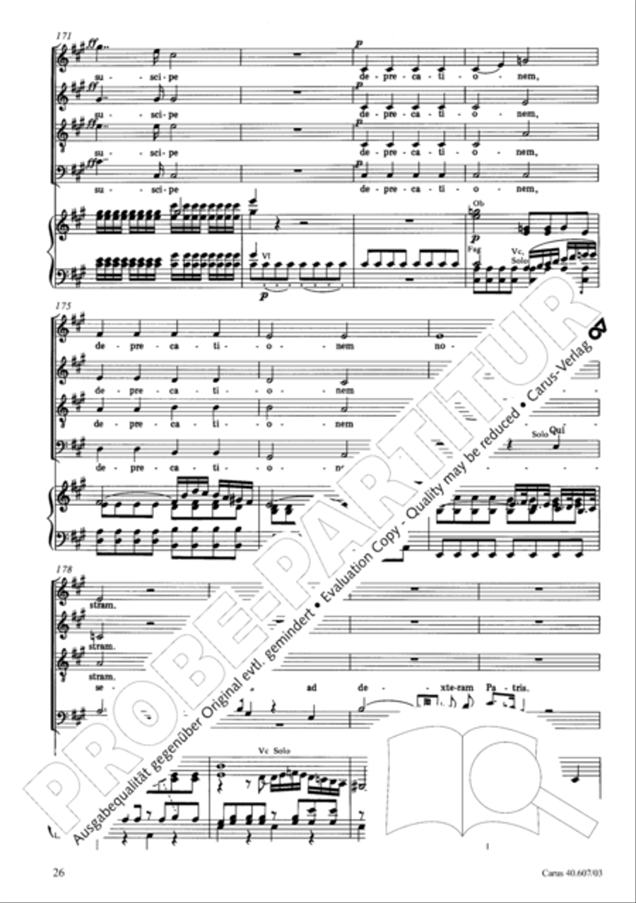 Mass in time of war (Missa in tempore belli) 4-Part scores gallery preview page 33