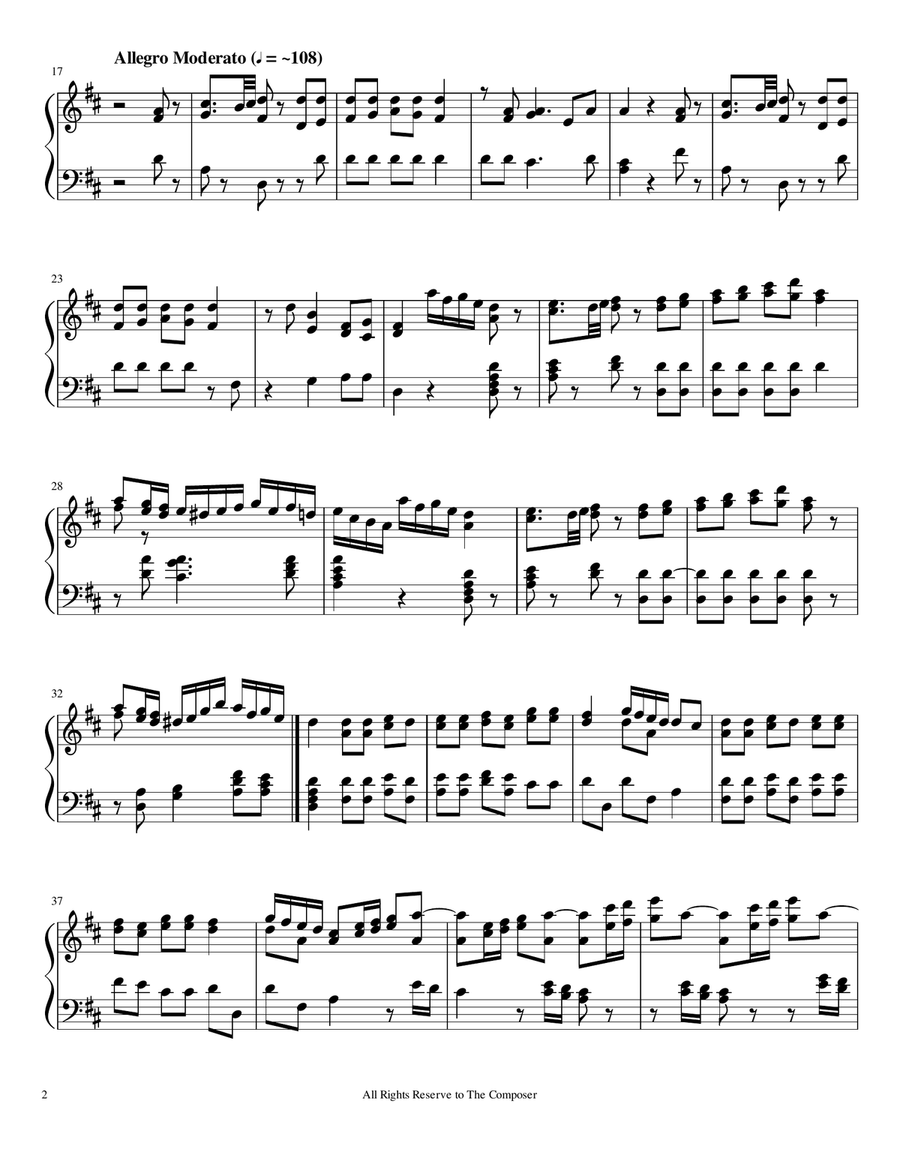 Andante & Allegro Trombone Duet scores gallery preview page 6