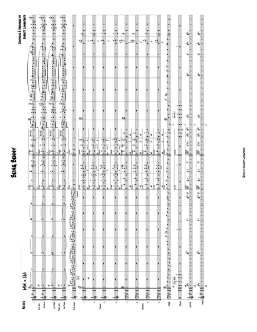 Being Benny Jazz Ensemble scores gallery preview page 1