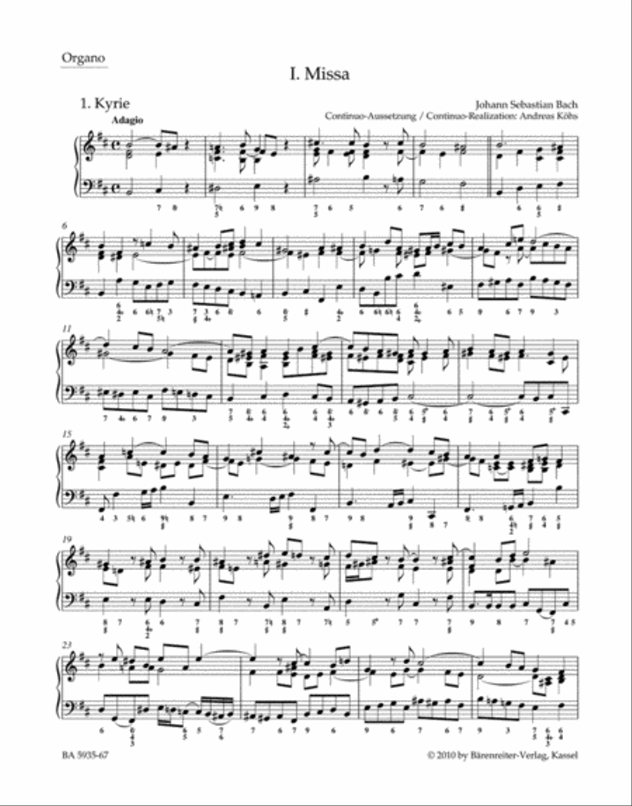 Mass b minor, BWV 232 Organ scores gallery preview page 2