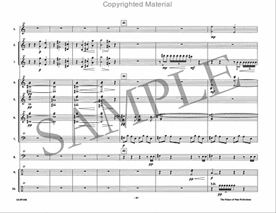 The Palace of Nine Perfections Percussion Ensemble scores gallery preview page 15