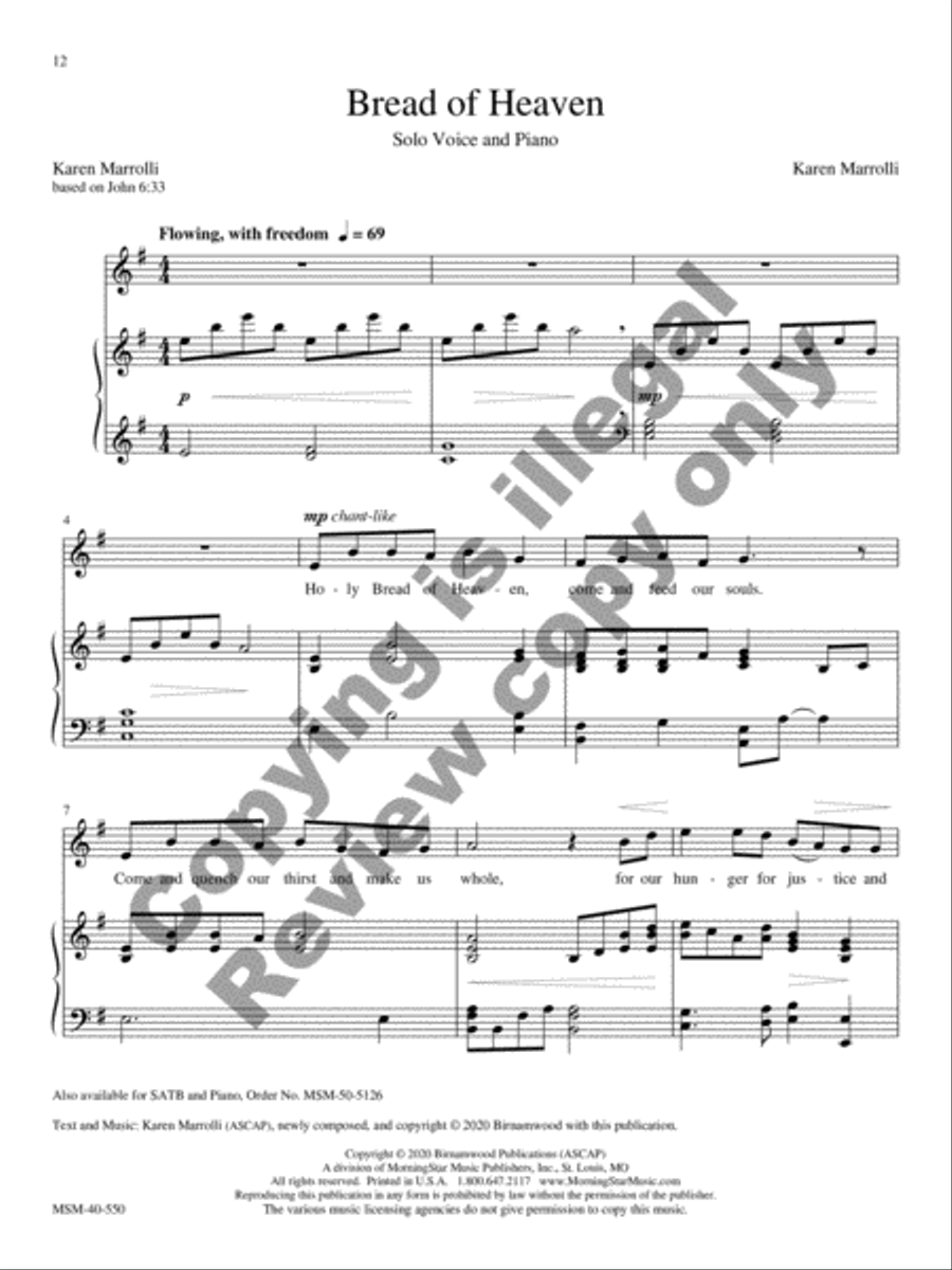 Sing Praise Voice Solo scores gallery preview page 8