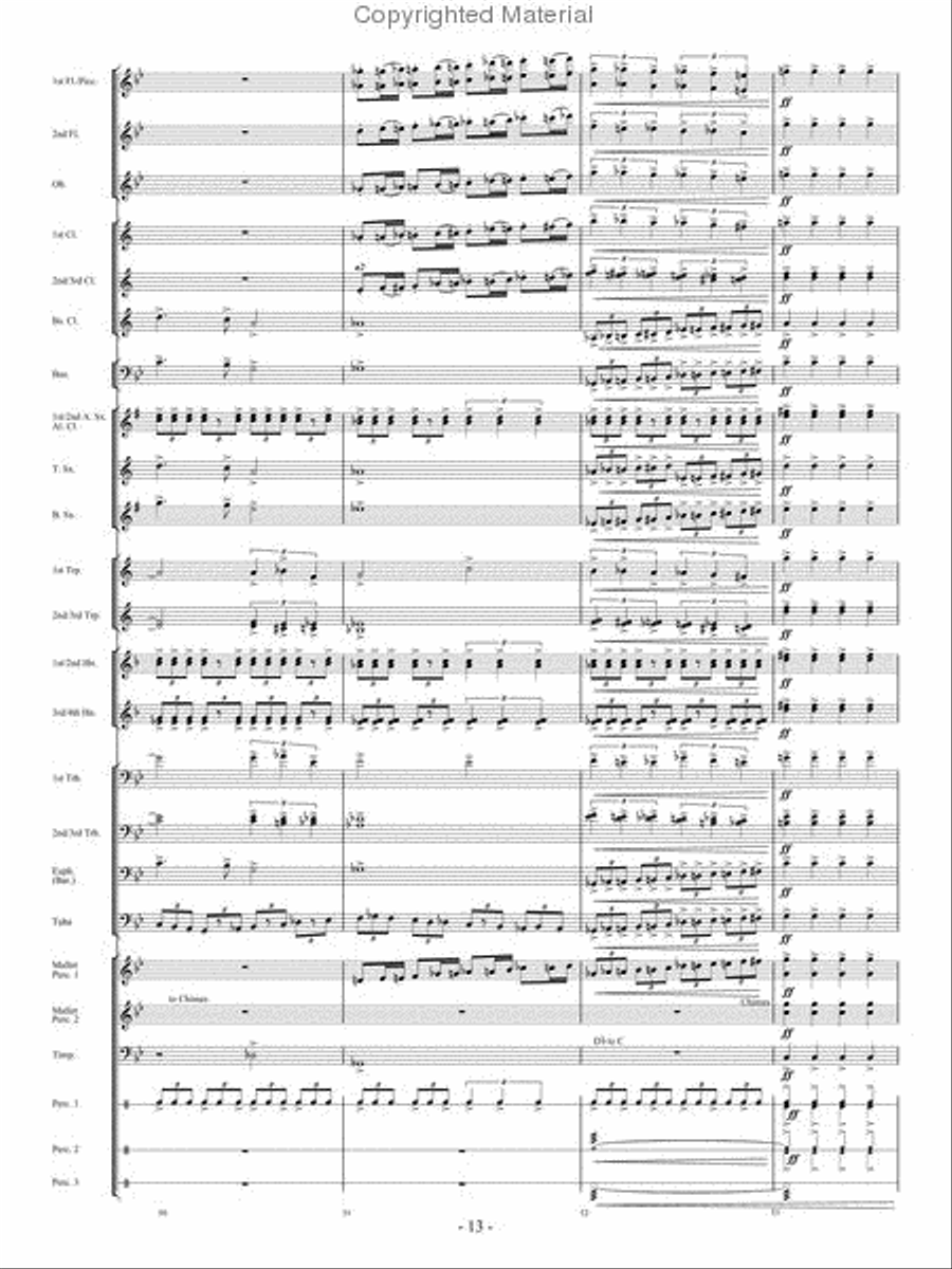 From the Eye of the Storm Concert Band scores gallery preview page 12