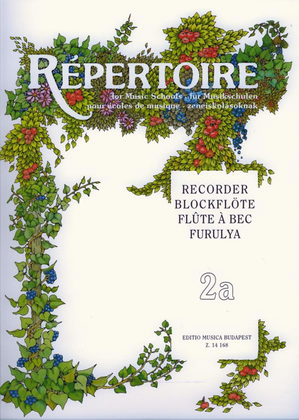 Book cover for Repertoire für Musikschulen - Blockflöte II-a