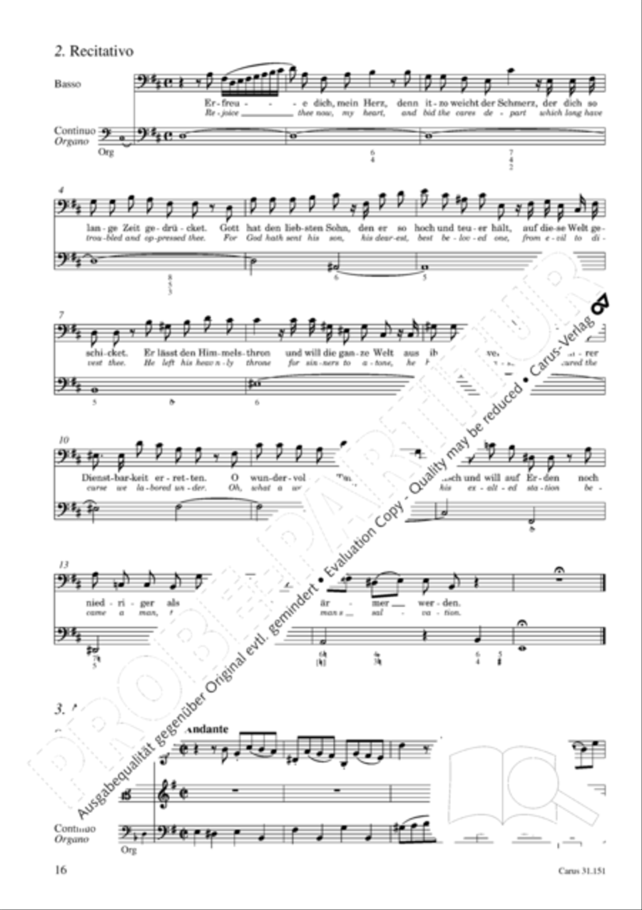 Comfort sweet, that Jesus came 4-Part scores gallery preview page 17