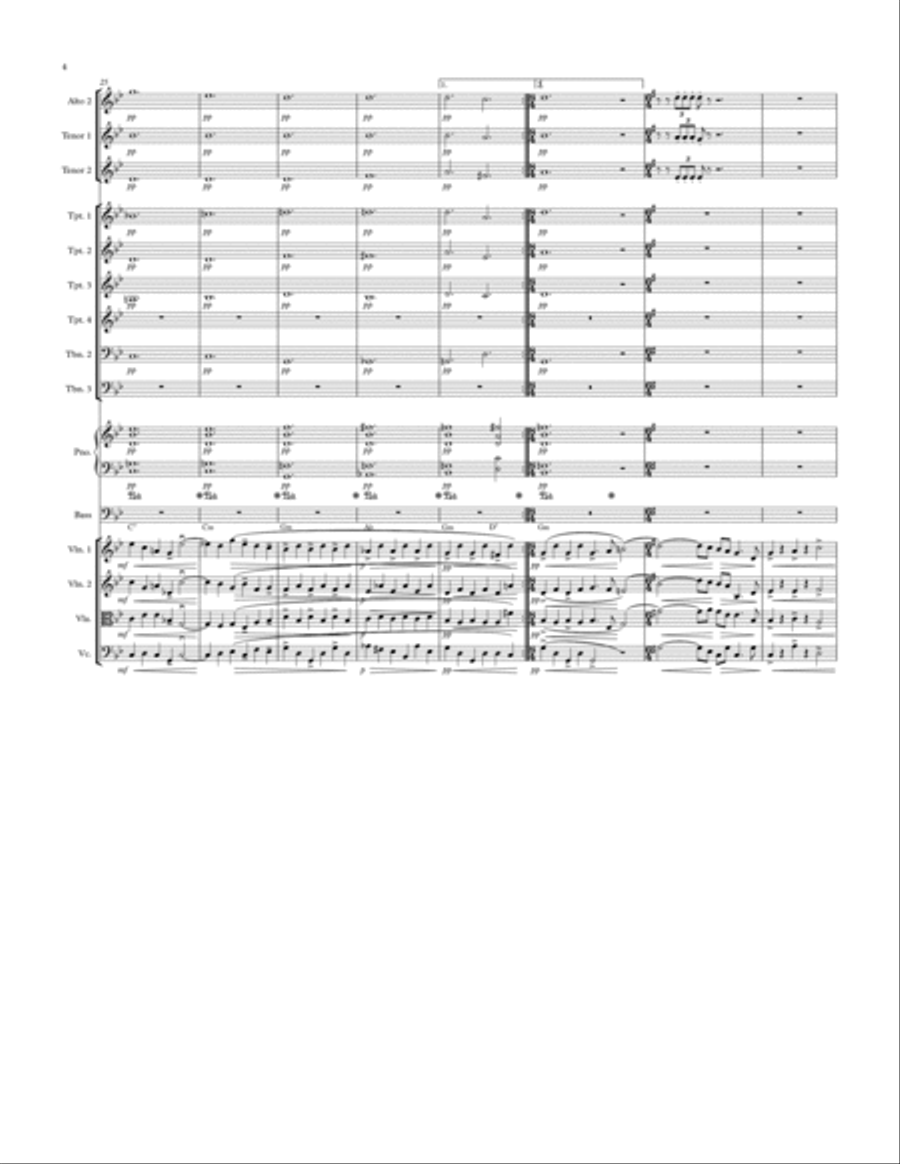 samba queen coronita dancing with erhu Piano, Vocal, Guitar scores gallery preview page 4