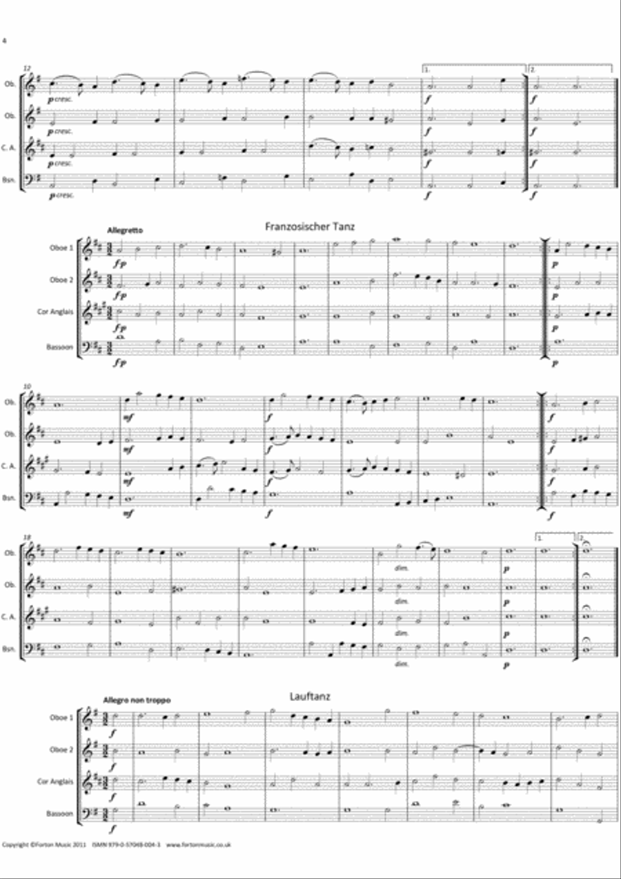 Selected Dances from Terpsichore Volume 1 Set of Parts scores gallery preview page 4
