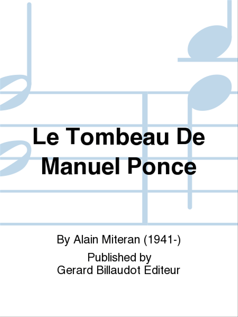 Le Tombeau De Manuel Ponce Guitar scores gallery preview page 1
