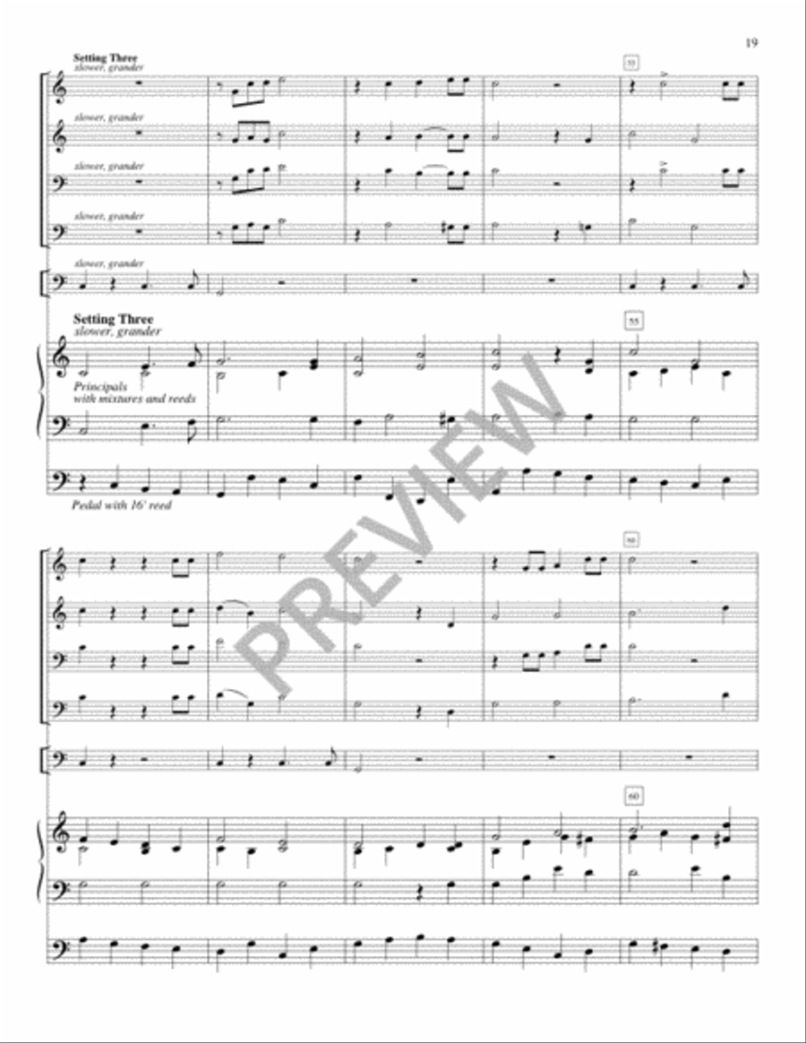 Festival Hymns for Organ, Brass and Timpani - Volume 8, General Trombone scores gallery preview page 21