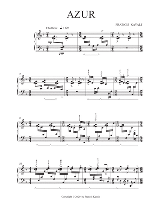 Azur - Piano Solo