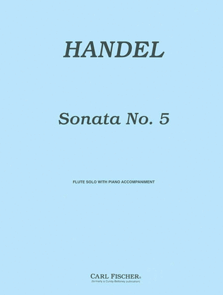 Book cover for Sonata No. 5 in F Major