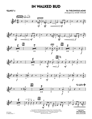 In Walked Bud (arr. Mark Taylor) - Trumpet 4