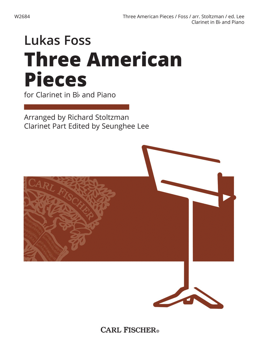 Three American Pieces B-Flat Clarinet scores gallery preview page 1
