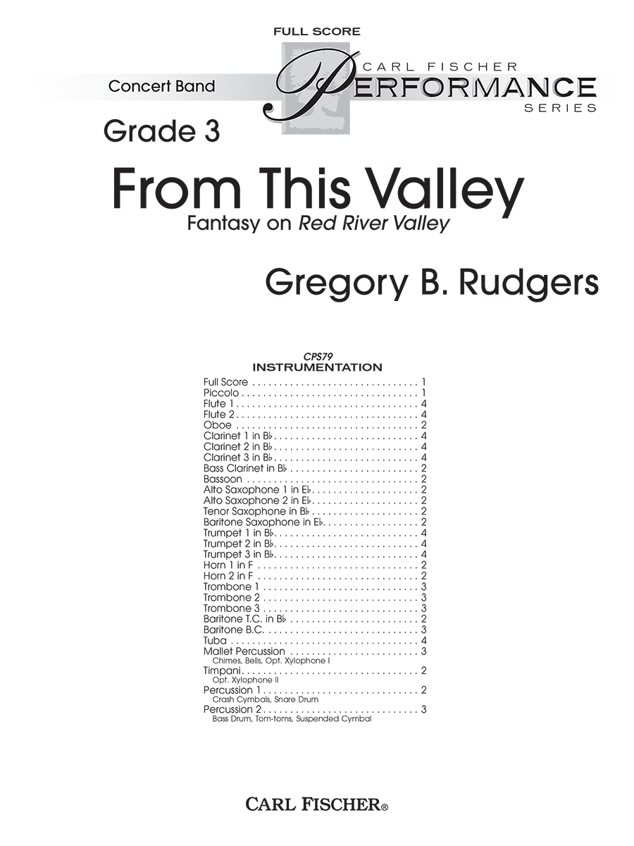 From This Valley (Fantasy On Red River Valley)