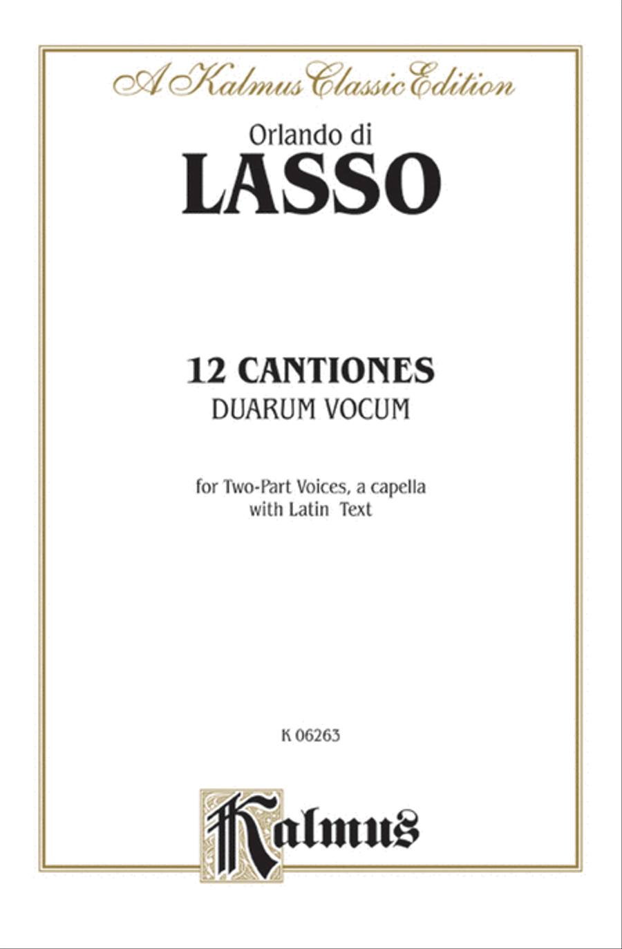 Twelve Canciones duarum vocum Choir scores gallery preview page 1