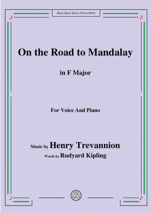 Book cover for Henry Trevannion-On the Road to Mandalay,in F Major,for Voice&Piano