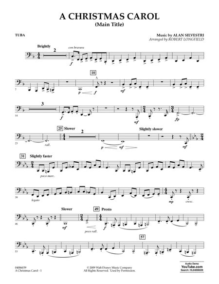 A Christmas Carol (Main Title) (arr. Robert Longfield) - Tuba