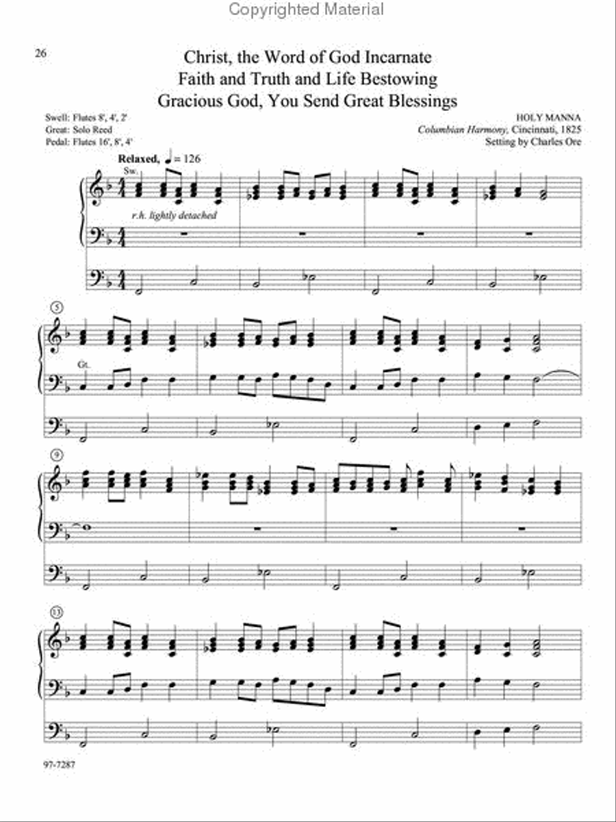 Eleven Compositions for Organ, Set VIII Organ scores gallery preview page 5