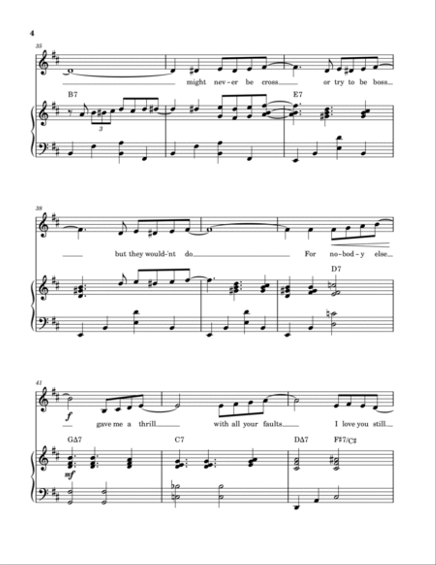 It Had To Be You (Voice and Piano) Voice Solo scores gallery preview page 4