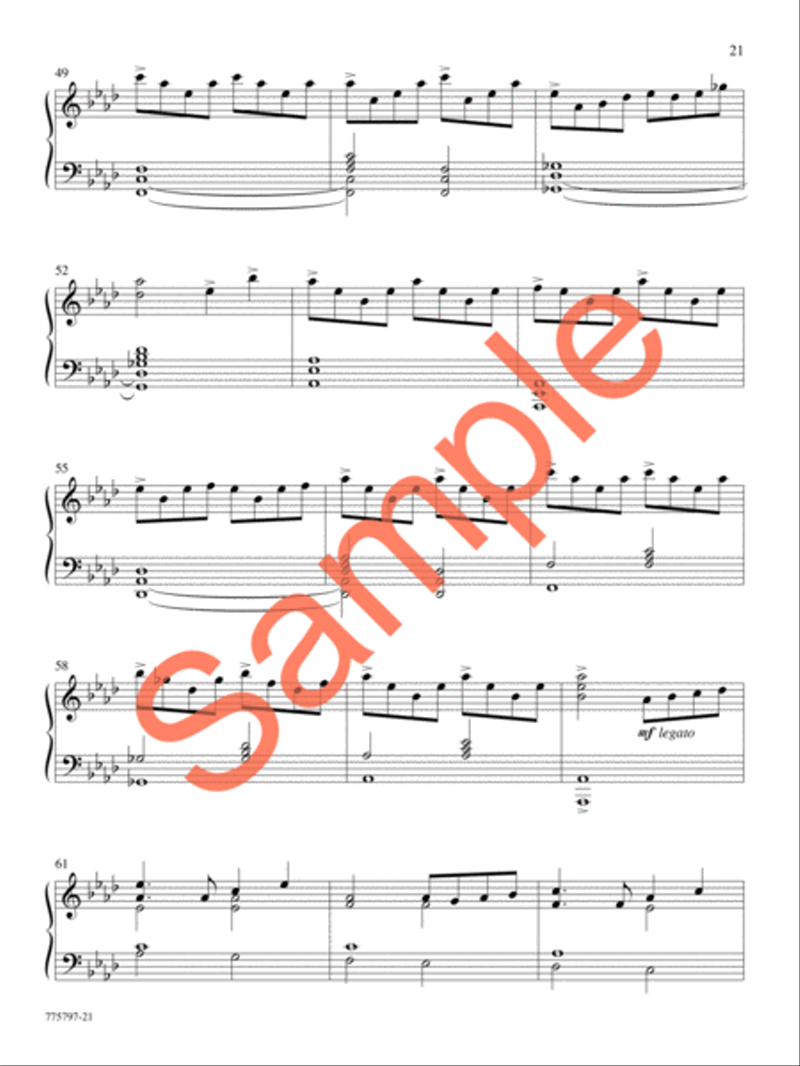 A Journey of Faith Piano Solo scores gallery preview page 18