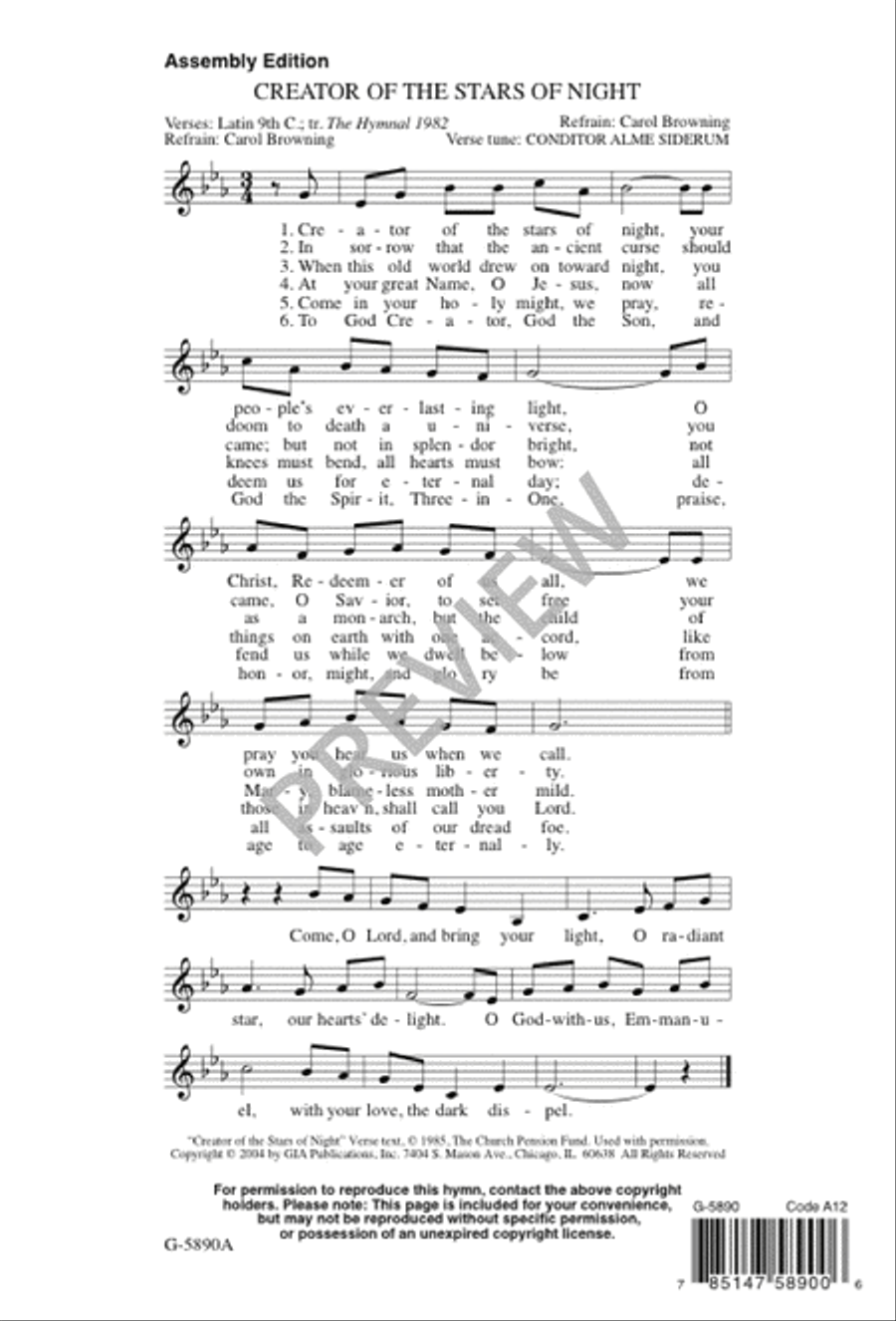 You Call Us, Lord / Creator of the Stars of Night Unison Choir scores gallery preview page 12