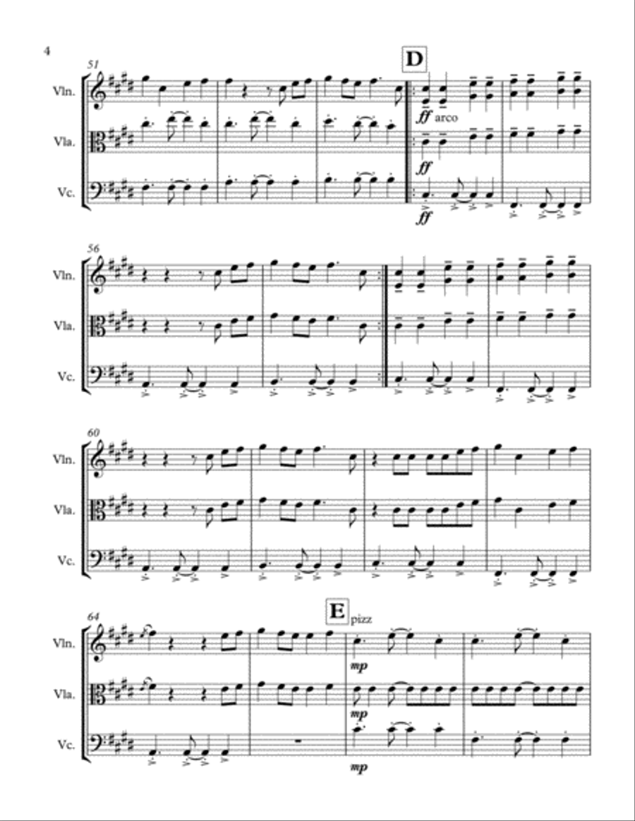 Shape Of You String Trio scores gallery preview page 5
