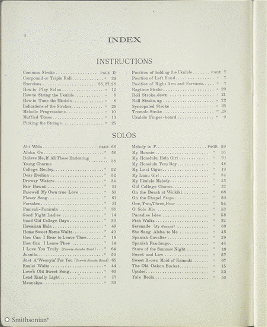 From The Ukulele as a solo Instrument: Spanish Fandango Ukulele scores gallery preview page 1