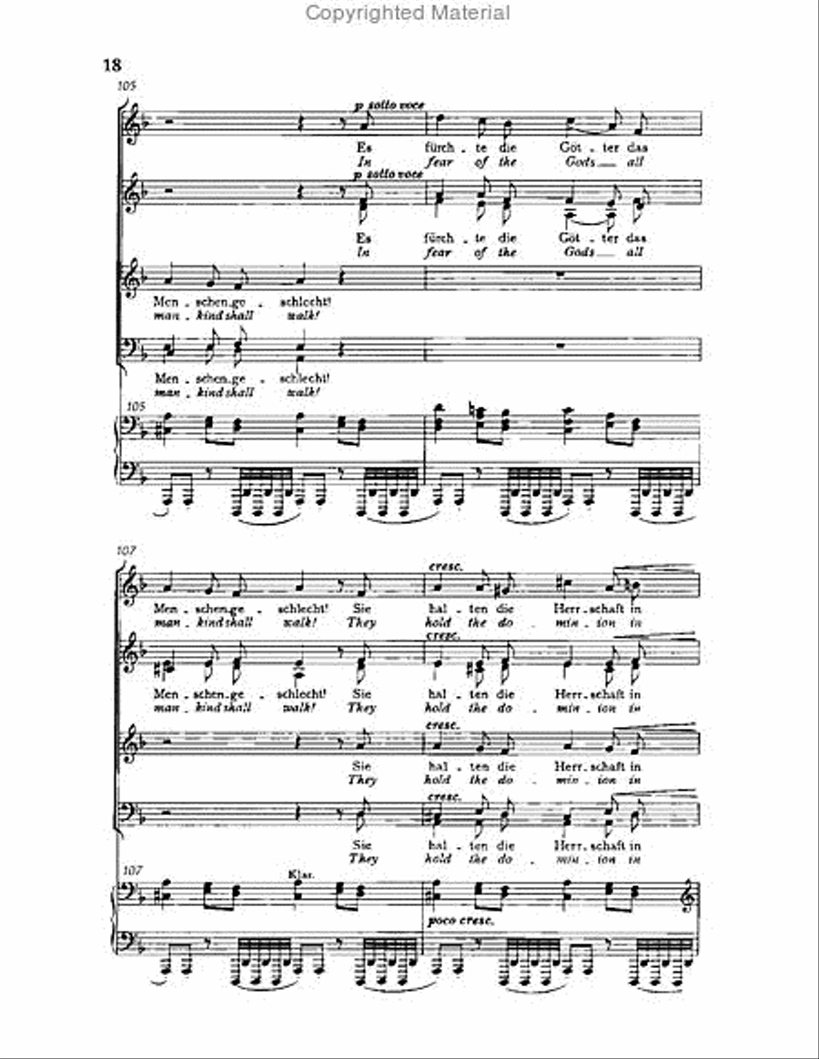 Gesang der Parzen, Op.89 Choir scores gallery preview page 18