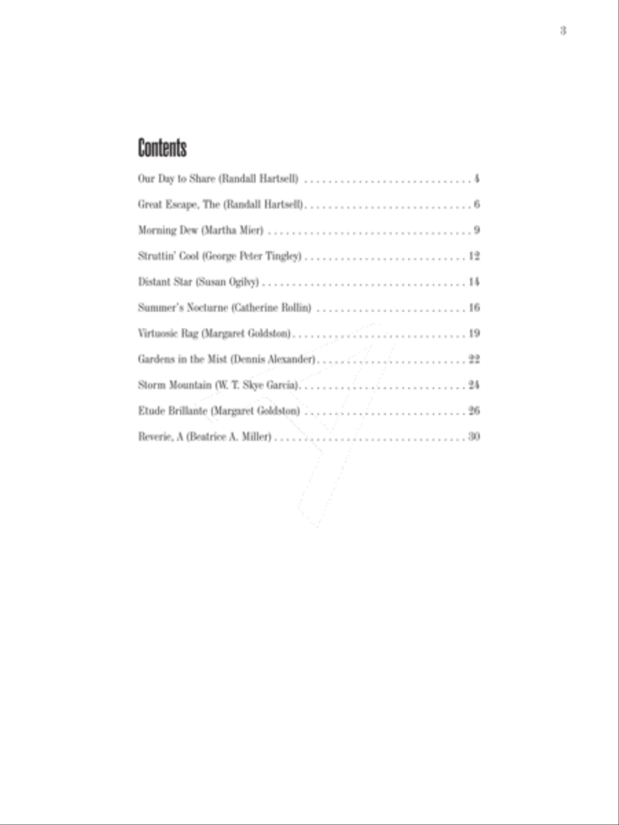 Contest Winners, Book 3 Piano Solo scores gallery preview page 2
