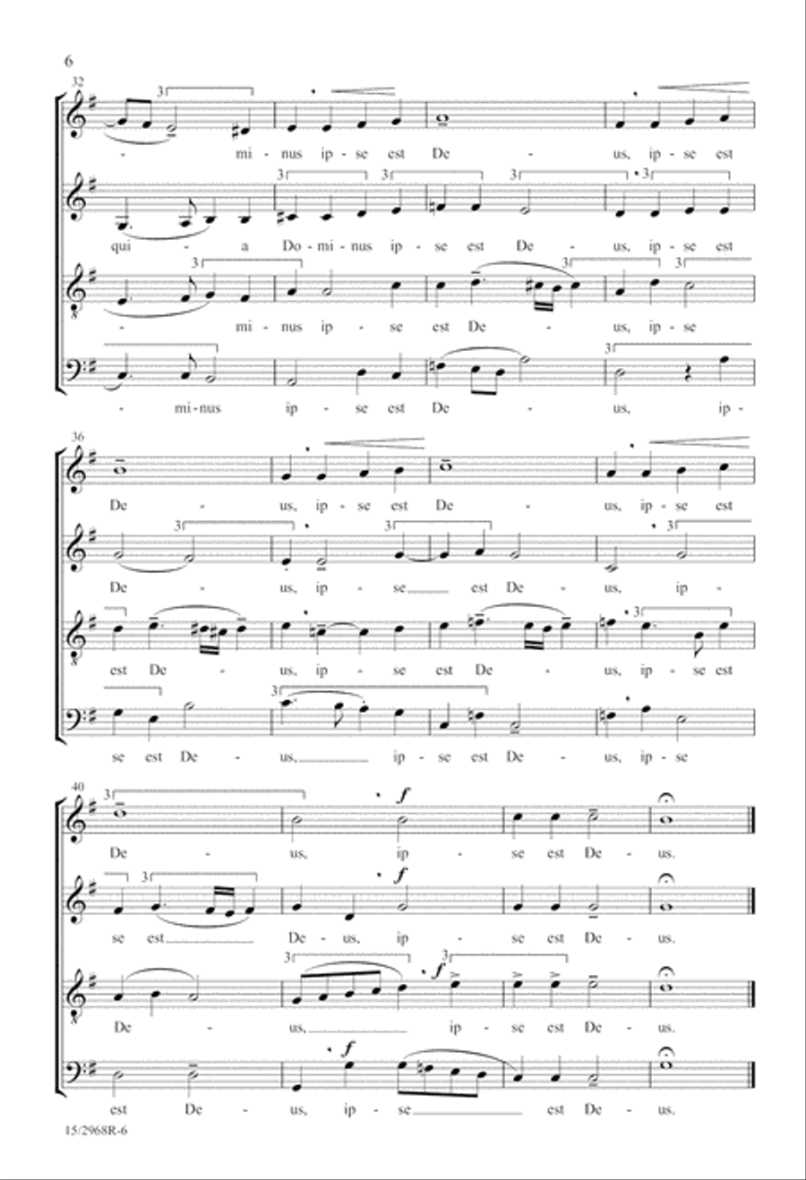 Jubilate Deo 4-Part scores gallery preview page 6