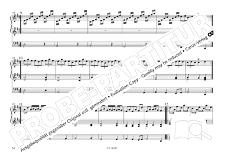 Das Husumer Orgelbuch von 1758 Organ Solo scores gallery preview page 55