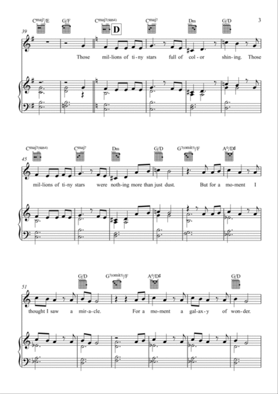 Tiny Stars Piano, Vocal, Guitar scores gallery preview page 3