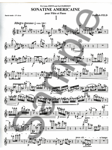 Sonatine Americaine (flute & Piano)