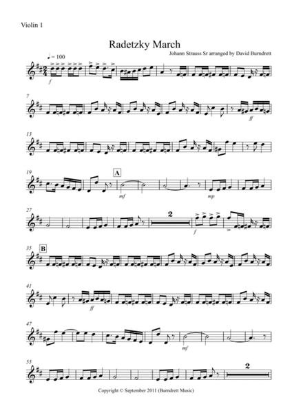Radetzky March for String Quartet image number null