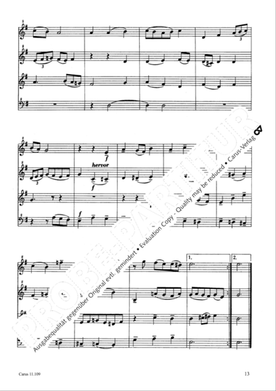 Kleine Suite Recorder scores gallery preview page 16