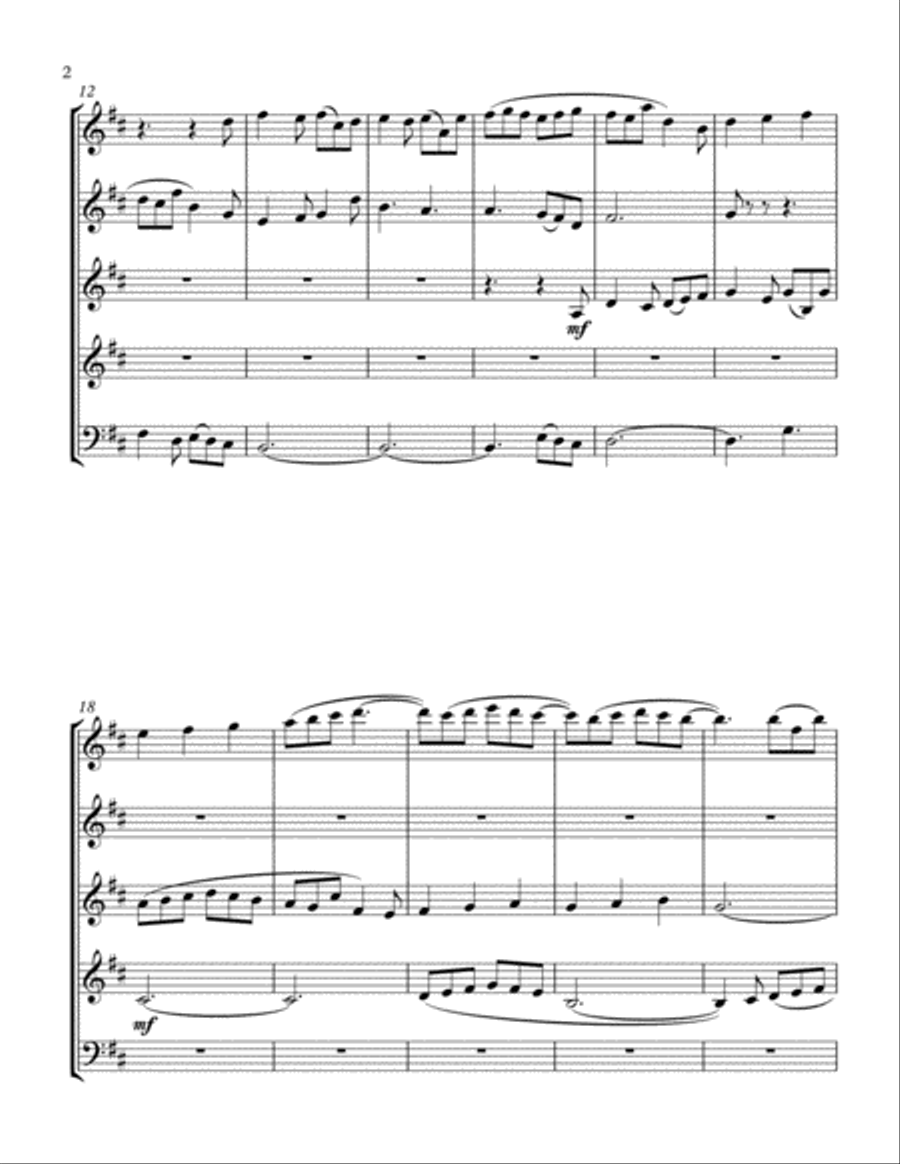 August Air August Air Woodwind Quintet scores gallery preview page 3