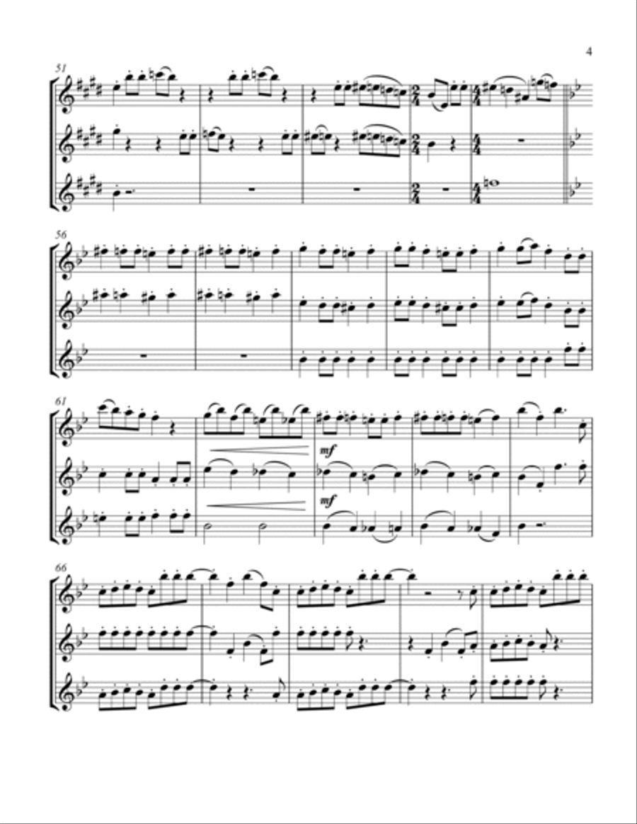 Bohemian Rhapsody String Trio scores gallery preview page 5