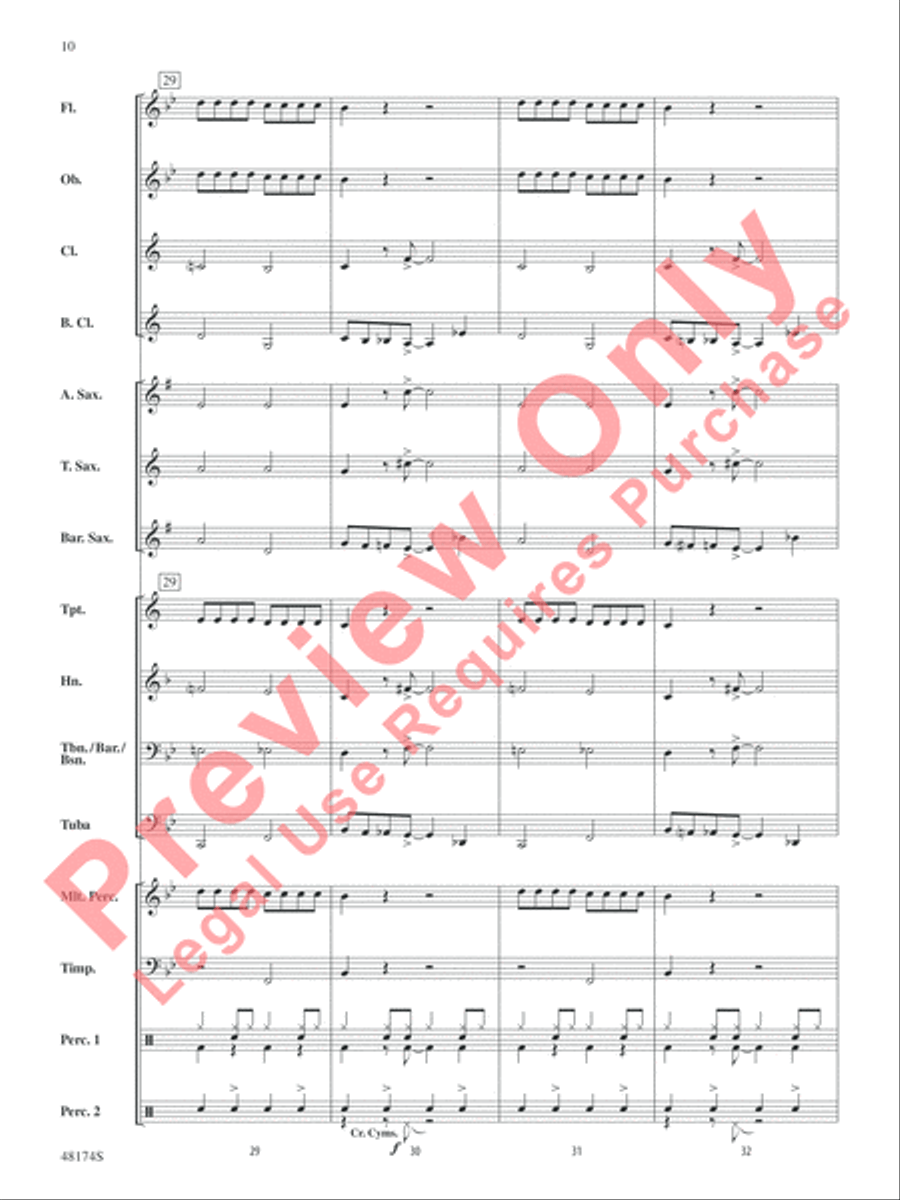 Swingin' Wonderland Concert Band scores gallery preview page 11