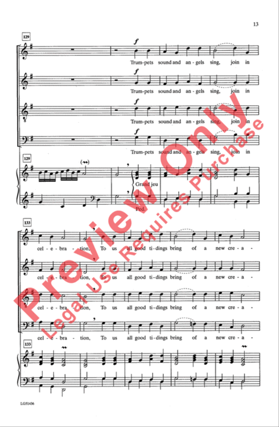 Noel We Sing Noel We Sing 4-Part scores gallery preview page 13