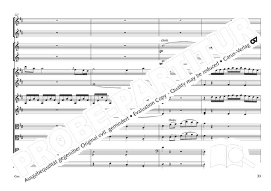 Concertone in D major Horn scores gallery preview page 34