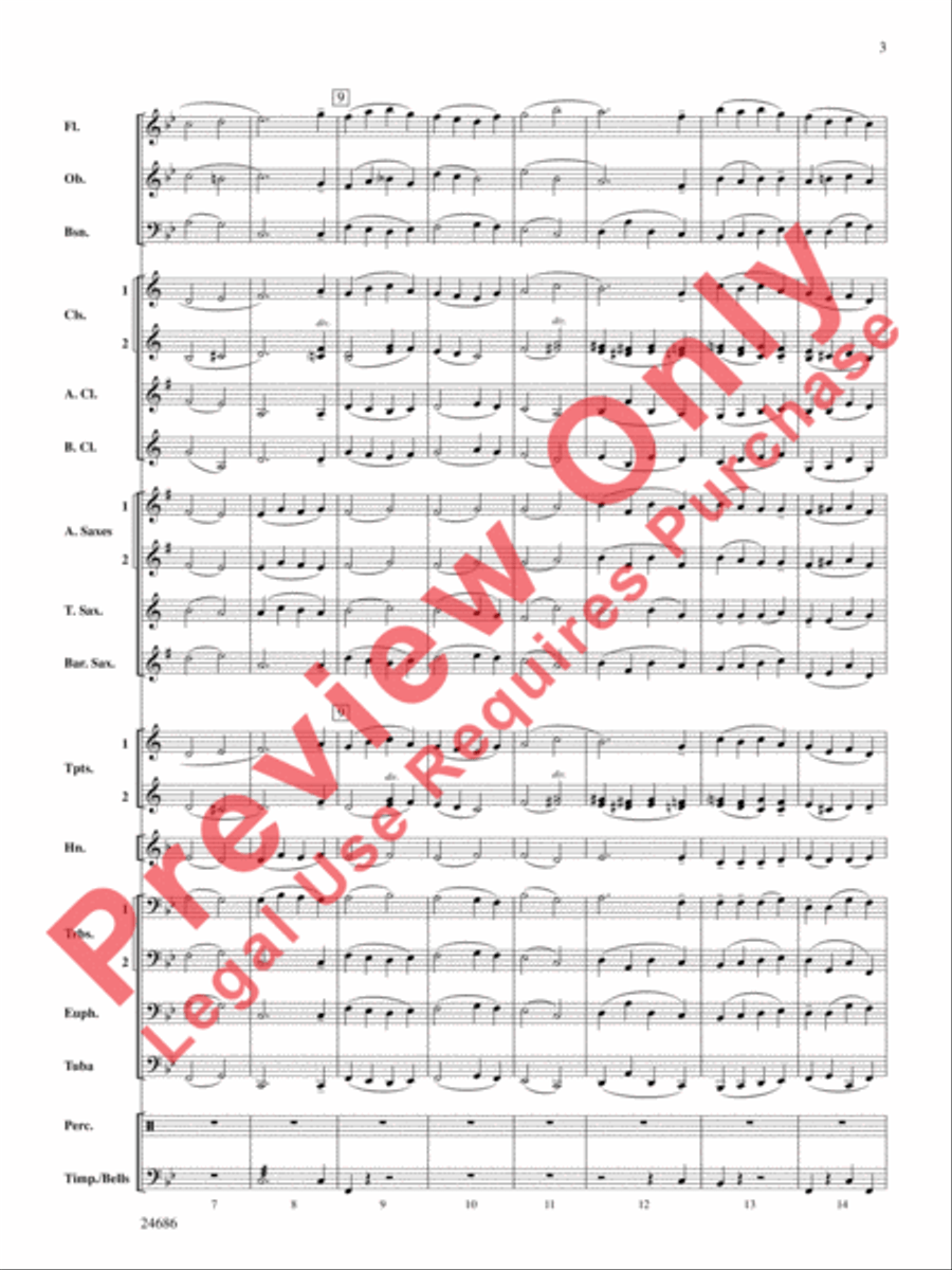 Air and Variations Concert Band scores gallery preview page 4